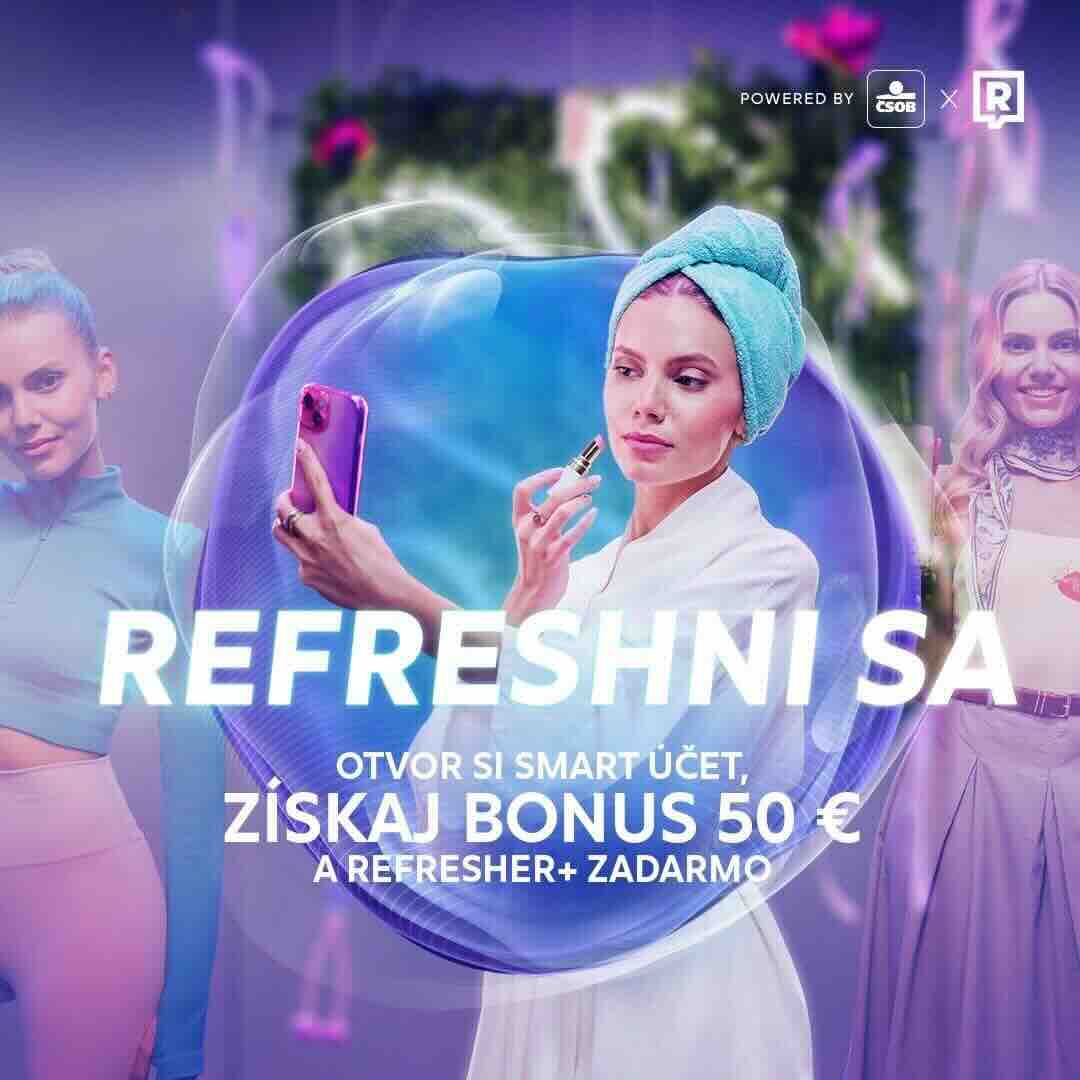 50 Eur a Refresher Club zadarmo so Smart členstvom